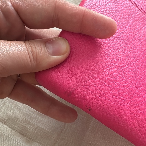 Kate Spade Pink Clutch with Fold-Over Closure - Picture 4 of 4